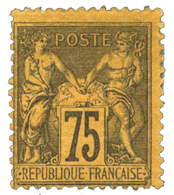 231 N°99* B/TB 75 C. Violet S. Orange. - Autres & Non Classés