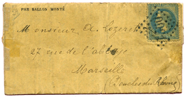246 Ballon Monté Gazette Des Absents N°24. Pli Confié Du "Général Daumesnil" - Other & Unclassified