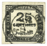 256 Taxe N°5A Obl. TB 25 C. Noir Type II. Belles Marges - Other & Unclassified