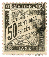 261 Taxe N°20 Obl. TB 50 C. Noir. Signé Roumet - Other & Unclassified