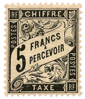 268 Taxe N°24(*) 5f. Noir. 2ème Choix. - Other & Unclassified