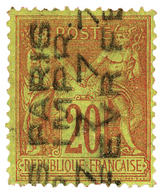 277 Préo N°6(*) 20 C. Brique S. Vert. Aminci , Signé Brun - Autres & Non Classés