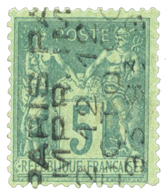 284 Préo N°15 Obl. TB 5 C. Vert - Other & Unclassified