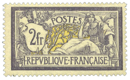 313 N°122* 2 F. Violet Et Jaune Merson. Exemplaire Très Frais - Other & Unclassified