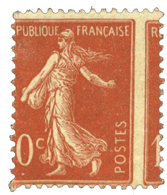 324 N°135b* 10 C. Rouge Type I. Piquage à Cheval. - Autres & Non Classés