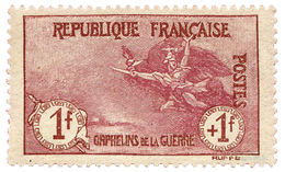 340 N°154* 1 F.  + 1 F. Carmin Orphelins. Charnière Propre, Bon Centrage - Other & Unclassified