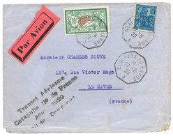 353 N°207et 257 Obl. Sur Lettre. Cachet à Date "New-York Au Havre" Du 27.8.1929 - Other & Unclassified