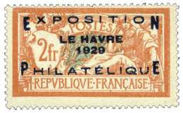 369 N°257A* Exposition Philatélique Du Havre. Amincis - Autres & Non Classés