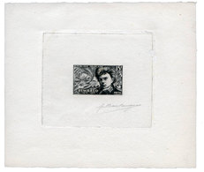 428 N°910(*) Rimbaud En épreuve D'artiste Noire Signée Barlangue. - Autres & Non Classés
