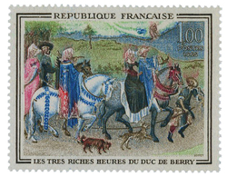 445 N°1457b** 1 F. Polychrome, Sans Le Jaune. Les Très Riches Heures Du Duc De Berry. - Autres & Non Classés