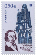 514 N°3712a** 0,50€ Multicolore. Cathédrale De Luçon. Rose Omis. - Autres & Non Classés