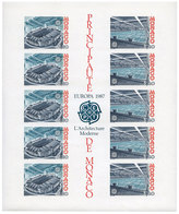 737 Monaco BF N°37a** Europa 1987 Non Dentelé - Blocks & Sheetlets