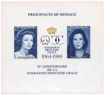741 Monaco BF N°48a** Fondation "Princesse Grace" Non Dentelé - Blocs