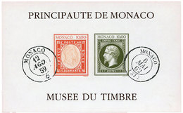 742 Monaco BF N°58a** Création Du Musée De La Poste Non Dentelé - Blocks & Sheetlets