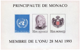 744 Monaco BF N°62a** Admission à L'ONU Non Dentelé - Blocs