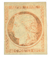 762 Colonies Françaises N°13* 40 C. Orange. Bel Exemplaire. - Autres & Non Classés