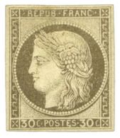 764 Colonies Françaises N°20* 30 C. Brun Signé Miro - Other & Unclassified