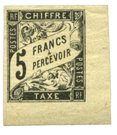 769 Colonies Françaises Taxe N°14* 5 F. Noir - Autres & Non Classés