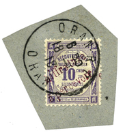 787 Algérie Taxe N°1 Obl. TB Sur Fragment - Other & Unclassified