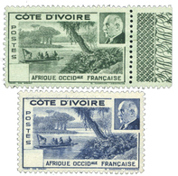 806 Cote D'Ivoire N°169a/170a** Sans Valeur Dans Le Cartouche. - Sonstige & Ohne Zuordnung