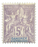 822 Dahomey N°17 * - Other & Unclassified