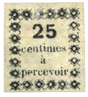 845 Guadeloupe Taxe N°1*  Très Bel Exemplaire - Other & Unclassified