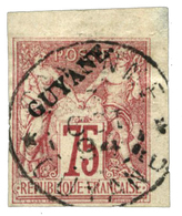 852 Guyane N°14 Obl. Signé ROUMET - Sonstige & Ohne Zuordnung