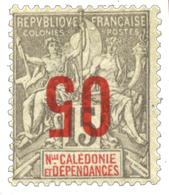 922 Nouvelle-Calédonie N°105a* Surcharge Renversée, Signé Scheller - Sonstige & Ohne Zuordnung