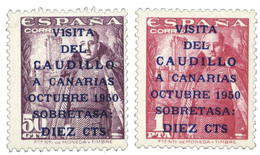 1025 Espagne N°806A/807A** Signés Scheller - Andere & Zonder Classificatie