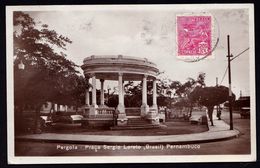 CARTE PHOTO BRESIL ** PERNAMBUCO - PERGOLA - PRACA SERGIO LORETO ** - Autres