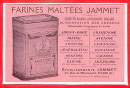 PUBLICITE -- Farines Maltées Jammet Paris 8e - Publicité