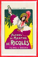 PUBLICITE -- Alcool De Menthe De RICQLES - Advertising