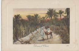 Algérie -  Dans L'Oasis - LL Colorisée Encadrement - Scènes & Types
