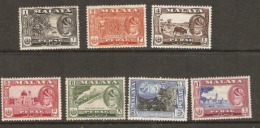 Malaysia  Perak  1957  Various Values  To $1 Mounted Mint - Perak