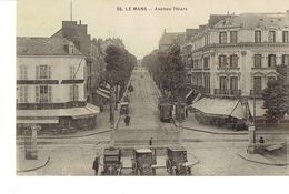 Cpa Le Mans Avenue Thiers - Le Mans