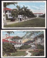 2 X PANAMA - THE PRADO BALBOA CANAL ZONE - Hospital & Administration Building - Panama
