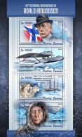 SIERRA LEONE 2018 MNH** Roald Amundsen M/S - IMPERFORATED - DH1811 - Polar Explorers & Famous People