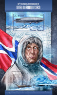 SIERRA LEONE 2018 MNH** Roald Amundsen S/S - IMPERFORATED - DH1811 - Polar Explorers & Famous People