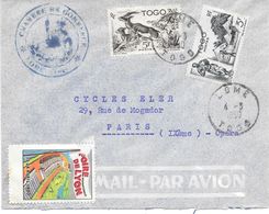 Togo Lettre Lomé 1950 Chambre De Commerce Foire De Lyon - Briefe U. Dokumente