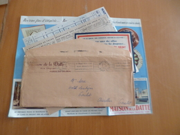 Lettre + Document Publicitaire La Maison De La Datte Alger 1960 - Levensmiddelen