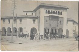 RABAT (Maroc) Carte Photo Façade Du Bureau De Poste Animation - Rabat