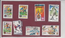 Tematica Sport Calcio - 8 Stamps Used E Nuovi - Gebruikt