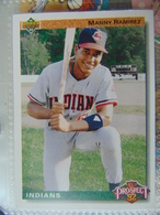 Cartes Baseball Upperdeck 91 Top Prospect 92 # 63 Manny Ramirez - Catalogues