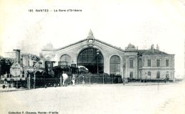N°63 A -cpa Nantes-la Gare D'Orléans-- - Gares - Avec Trains
