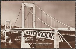 The Tamar Suspension Bridge, Plymouth, Devon, C.1960s - RP Postcard - Plymouth
