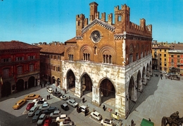 Cartolina Piacenza Piazza Cavalli Palazzo Gotico 1973 Timbro ENPAS GENOVA - Piacenza