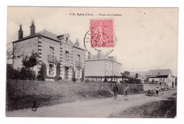 Jolie CPA Léré (Cher), Route De Châtillon. A Voyagé En 1906 - Lere