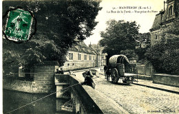 Delcampe - AJ 949 / C P A -  MAINTENON    (28)  LA RUE DE LA FERTE VUE PRISE DU PONT - Maintenon