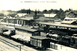 Delcampe - AJ 950 / C P A -  MAINTENON    (28)  LA  GARE VUE SUR LES QUAIS - Maintenon