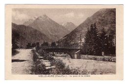 CPA  65   VIEILLE-AURE---LE PONT ET LA RIVIERE - Vielle Aure